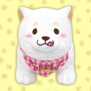 XL Faithful Mochishiba White Dog Plush